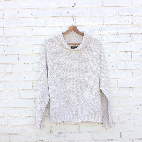 Vintage Eddie Bauer Fisherman Sweater Chunky - Picture 1 of 4